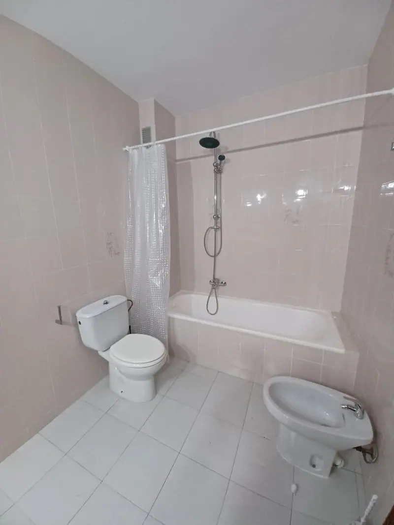 Second bathroom with a bath, shower, toilet and bidet
