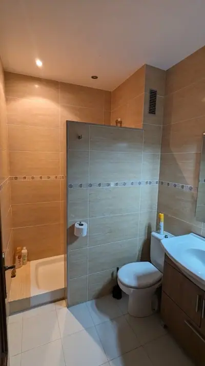Bathroom with a walk-in shower