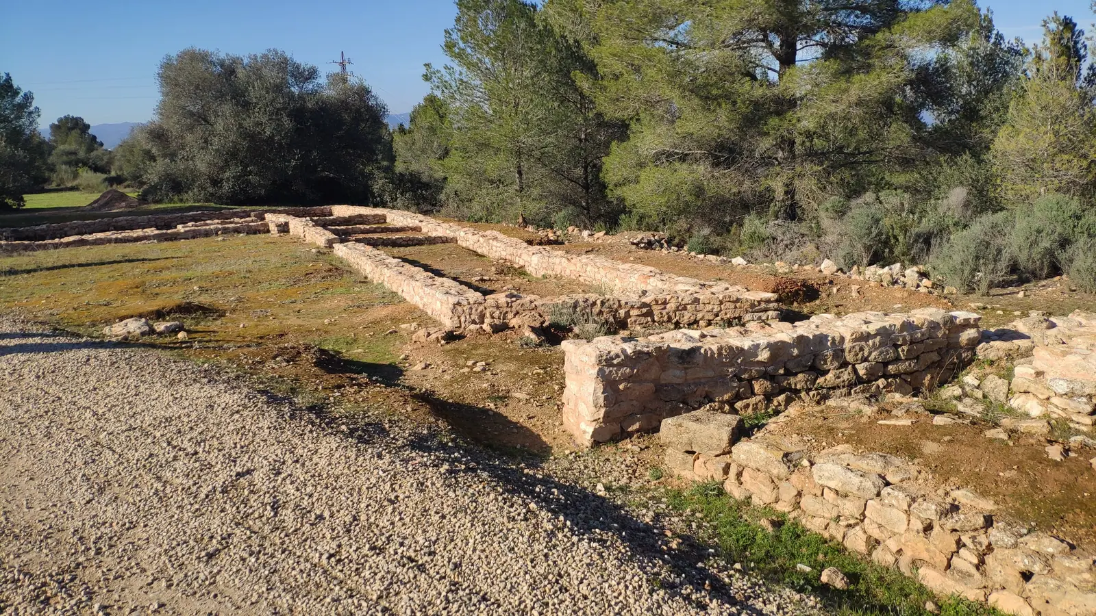 Remains of fortifications from the Battle of the Ebro