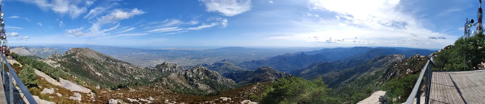 Panorama across the Els Ports mountains